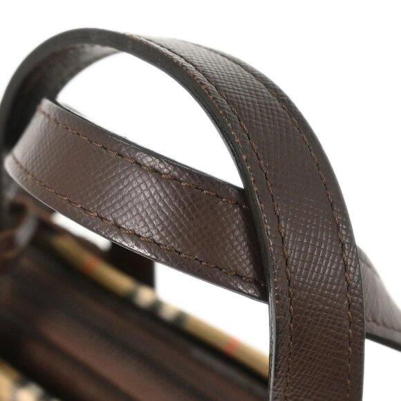 Burberry Beige Brown House Check Tote Bag - Picture 5 of 11